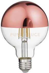 Gla301r- lampadina attacco e27 globo vetro specchiato rame d.9,5cm ...
