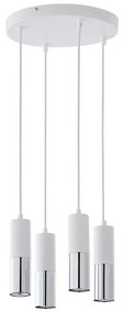 Lampadario su filo ELIT 4xGU10/10W/230V bianco