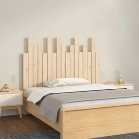 Testiera Da Parete 108x3x80 Cm İn Legno Massello Di Pino /