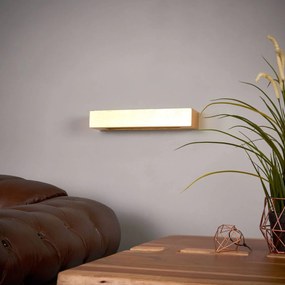 Lindby Applique squadrata Emina di gesso dorato