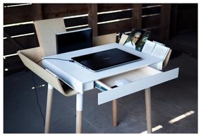 Scrivania bianca con 1 cassetto Scrivania My Writing - EMKO