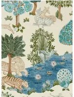 Sanderson Tapete Pamir Garden - Cream/ Nettle