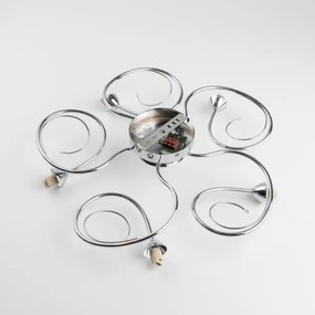 Eglo 32103 - Lampadario a plafone LED VELAGO 5xG9/33W/230V cromo lucido