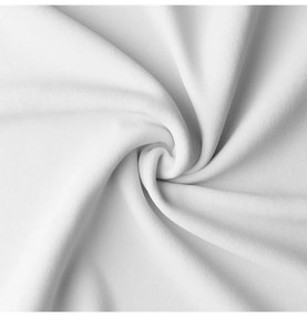 Tenda su anelli con zirconi 140x250 cm bianco