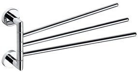 Sapho - Porta asciugamani a parete girevole X-ROUND 19,5x45 cm cromo lucido