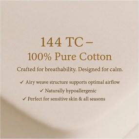 Lenzuolo con angoli bianco in cotone renforcé 200x140 cm Ranforce – Mila Home Luxury