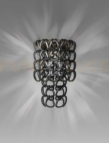 Giogali applique a parete nero e bronzo opaco 1 luce attacco e14