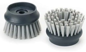 Spazzola grigia con dispenser e supporto Palm Scrub - Joseph Joseph