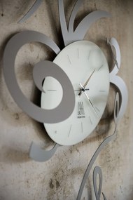 Orologio da parete estroso piccolo Robin - Alluminio