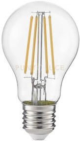 Gla260c- lampadina attacco e27 d.6cm 2700k 980lm 8w globo vetro tra...