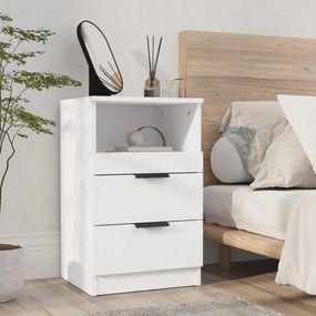Comodino A Muro Bianco İn Legno Multistrato /