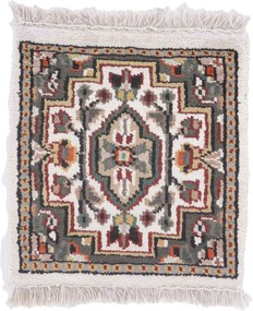 Agra Tappeto orientale 30 x 30 (Indian) Annodato A Mano