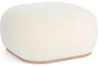 Pouf 68,5x36 cm Cozy Japandi in Tessuto Bianco