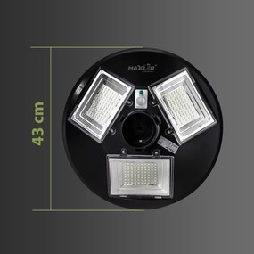 Lampada stradale solare LED con sensore LED/15W/6V 6500K IP65 nero + +TC