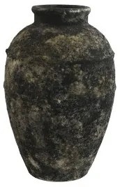Vaso Home ESPRIT Grigio scuro Terracotta Orientale 23,5 x 23,5 x 33,5 cm