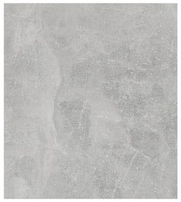 Tavolino Grigio Cemento 60x40x45 cm in Legno Multistrato