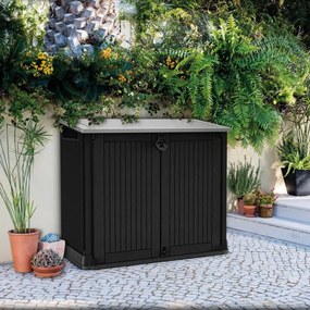 Box portattrezzi in polipropilene KETER STORE IT OUT MIDI NERO L 132 x P 71.5 x H 113.5 cm NERO/GRIGIO