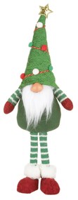 Gnomo natalizio in piedi cappello con pompon, 47 cm