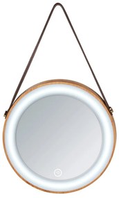 Specchio da parete con illuminazione LED , ø 21 cm Usini - Wenko