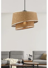 Lampada a sospensione su cavo BARETTE 1xE27/60W/230V marrone/cromo lucido