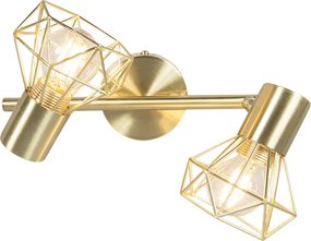 Faretto intelligente orientabile e inclinabile in ottone con 2 P45 Wifi - Mosh