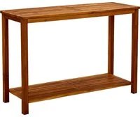 Tavolo Consolle da Giardino 110x40x75cm Legno Massello Acacia 316406