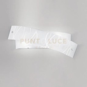 Agnese a/m applique 4 luci in vetro e metallo con decori attacco e14