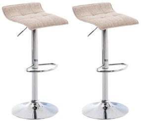 Set Barhocker Madison Stoff - Eleganza E Comfort Sorprendenti / Creme