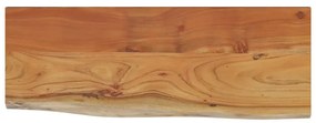 Mensola a muro 70x30x2,5cm rettangolare legno acacia bordi vivi