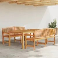 Set da Pranzo per Giardino 3 pz in Legno Massello di Teak 3157946