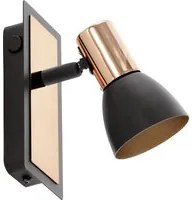 Spot Moderno Barnham In Acciaio Nero 1 Luce Gu10 3W Ip20