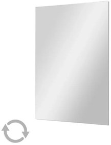 Specchio bagno 100x60 cm a filo lucido con installazione reversibile
