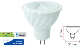 Lampada Led MR16 6,5W 12V 38 Gradi  Bianco Caldo 3000K Con Chip Samsung SKU-21207