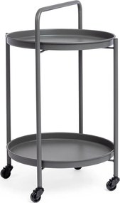 Tavolino da servizio in acciaio ø 44,5 cm Austin – Bizzotto