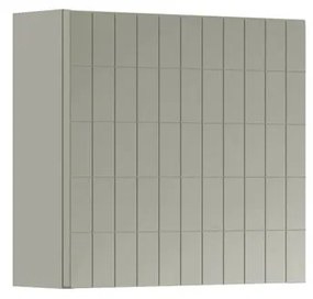Pensile bagno Pixel laccato opaco grigio pastello, 1 anta apertura da sinistra P 17 x L 40 x H 40 cm