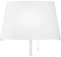 Applique LED WHAROL in metallo bianco e paralume nero 4000K (luce naturale)