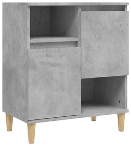 Credenza grigio cemento 60x35x70 cm in legno multistrato