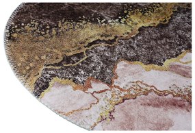 Tappeto lavabile in marrone-oro 80x120 cm - Vitaus