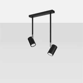 Faretto nero 10x30 cm Jones – Sollux