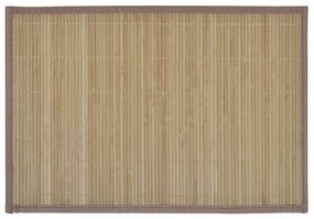 6 Tovagliette di Bamboo 30 x 45 cm Marrone