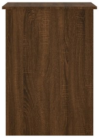 Scrivania rovere marrone 100x55x75 cm in legno multistrato