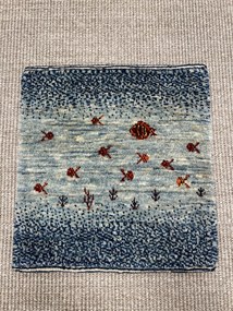 Loribaft Tappeto 40 x 40 Blu (Iran) Annodato A Mano