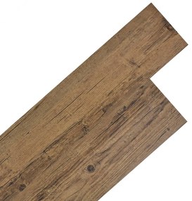 Listoni Pavimentazione Autoadesivi Pvc 5,02m² 2 Mm Marrone Noce /