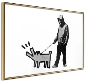 Poster  Banksy: Choose Your Weapon  Cornice Quadri Cornice d'oro, Larghezza x Altezza Home decor 45x30