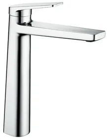 Miscelatore lavabo alto in ottone cromo con sottile leva monocomando Nemes