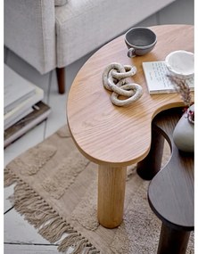 Tavolino in legno di caucciù marrone scuro 36x53 cm Luppa - Bloomingville