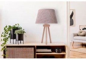 Duolla - Lampada da tavolo BOUCLE 1xE27/15W/230V diametro 28 cm marrone/legno