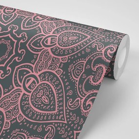Carta da parati – Mandala con tocco indiano in rosa