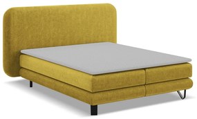 Letto boxspring in senape 140x200 cm Ilima - Makamii