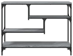 Tavolino consolle grigio sonoma 100x30x75 cm legno multistrato